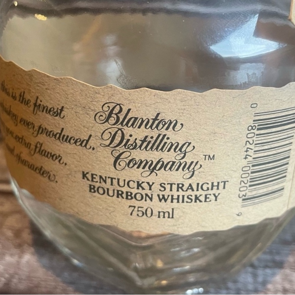 Bottle and stopper “N” Blantons Bourbon